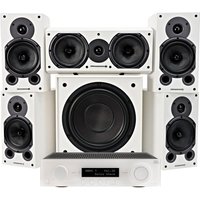 JBL MA710 AV Receiver & Wharfedale Diamond 9.1 5.1 Speaker Package White