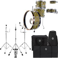 Dixon Drums Little Roomer Gig Pack w/Hardware & Bags Olive Green