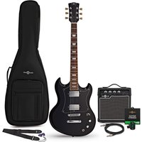Brooklyn Select Electric Guitar Black 10W Guitar Amp & Accessory Pack