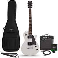 New Jersey Electric Guitar White 10W Guitar Amp & Accessory Pack
