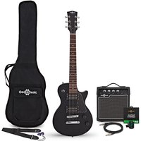 3/4 New Jersey Electric Guitar Black 10W Guitar Amp & Accessory Pack