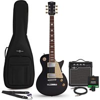New Jersey Select Electric Guitar Black 10W Guitar Amp & Accessory Pack