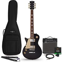 New Jersey Select Left Handed Electric Guitar Black 10W Guitar Amp & Accessory Pack
