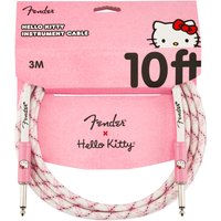 Fender x Hello Kitty White/Pink Woven Cable 10