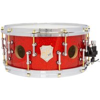 SJC Drums 25th Anniversary 14 x 6.5 Snare Drum Tangerine Glitter