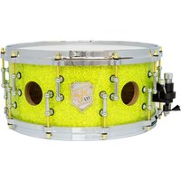 SJC Drums 25th Anniversary 14 x 6.5 Snare Drum Lime Glitter