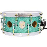 SJC Drums 25th Anniversary 14 x 6.5 Snare Drum Turquoise Glitter