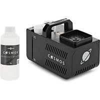 Vertical Fog Machine with LEDs & 1L Fog Fluid by Gear4music