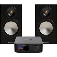 WiiM Amp Ultra Space Grey & Monitor Audio Bronze 50 7G Black Hi-Fi Bundle