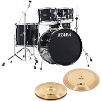 Tama Stagestar 20" 5pc Drum Kit w/Cymbals Black Sparkle
