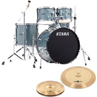 Tama Stagestar 22" 5pc Drum Kit w/Cymbals Blue Mist