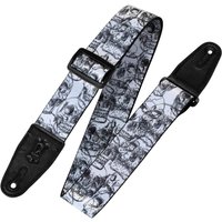 Levys 2 Sublimation Series Polyester Black And White Skulls