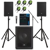 JBL IRX112BT Complete PA System Bundle
