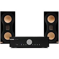 Musical Fidelity M6si Amplifier & Monitor Audio Studio 89 Bookshelf Speakers Hi-Fi Bundle Black