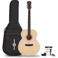Jumbo Acoustic Guitar & Accessory Pack by Gear4music Natural