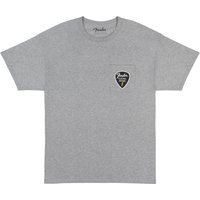 Fender Pick Patch Pocket Tee Athletic Gray S