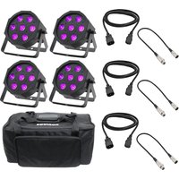 Equinox MaxiPar Quad LED Par Can & Carry Bag Bundle