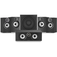 Bowers & Wilkins 606 & 607 S3 Surround Sound Speaker Package with ASW610 Subwoofer Black