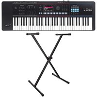 Roland Juno D-6 61 Key Portable Synthesizer with X-Frame Stand