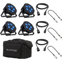 ADJ Mega Hex Par Flat LED Par Can & Carry Bag Bundle