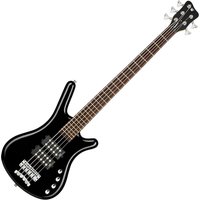 Warwick RockBass Corvette 5 String Bass Solid Black High Polish
