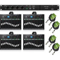 Behringer P24Hub StageConnect Hub Personal Monitor Mixing Bundle