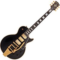 Gibson Custom 1957 Les Paul Custom Reissue 3-Pickup Bigsby Light Aged Ebony #751237