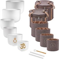 Meinl Sonic Energy 6-piece Om Crystal Singing Bowl Set