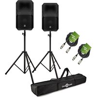 Electro-Voice Eviva 12P Active PA Speaker Bundle with Stands and Cables