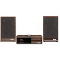 Ruark R610 Integrated Music System with Sabre-R Bookshelf Speakers (Pair) Walnut