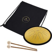 Meinl Sonic Energy 10" Compact Steel Tongue Drum D Minor 8 Notes 432 Hz Gold