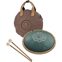 Meinl Sonic Energy 16" Octave Steel Tongue Drum F Major 9 Notes 432 Hz Dark Green Engraved