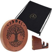 Meinl Sonic Energy 10" Rain Disk Stream Sound Moon Phases & Tree of Life Carving