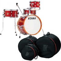 Tama Club-JAM Shell Pack w/Cymbal Holder & Bag Set Candy Apple Mist