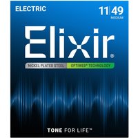 Elixir 19102 OPTIWEB Coated Electric Guitar Strings 11-49