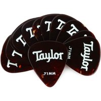Taylor 80775 Celluloid 351 Guitar Picks .71mm Tortoiseshell 12 Pack