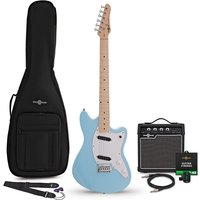 Seattle Electric Guitar Blue 10W Guitar Amp & Accessory Pack