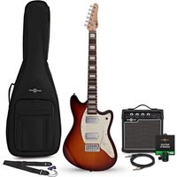 Seattle Select Electric Guitar Sunburst 10W Guitar Amp & Accessory Pack