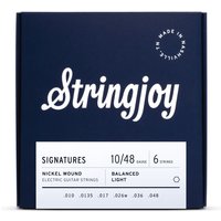 Stringjoy Signatures Balanced Light Gauge (10-48) Nickel Wound Electric Guitar Strings