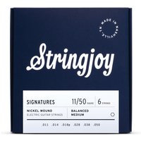 Stringjoy Signatures Balanced Medium Gauge (11-50) Nickel Wound Electric Guitar Strings