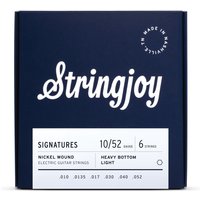 Stringjoy Signatures Heavy Bottom Light Gauge (10-52) Nickel Wound Electric Guitar Strings