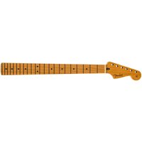 Fender Satin Roasted Maple Fat Stratocaster Neck 22 Medium Jumbo Frets 9.5" Maple U Shape