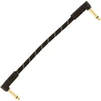 Fender 6" Deluxe Angled Instrument Cable Black Tweed
