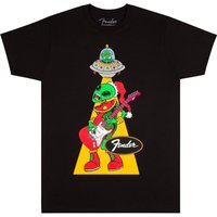 Fender Ugly Christmas Alien T-Shirt Black S