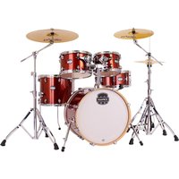 Mapex Mars Birch 20 5pc Fusion Drum Kit w/Cymbals Blood Orange Sparkle