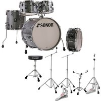 Sonor AQ2 20 5pc Drum Kit With Hardware & Throne Titanium Quartz