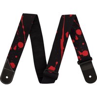 Jackson Splatter Strap Black and Red 2"
