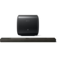 KEF XIO Soundbar and KC62 Subwoofer Bundle Black with Free KW2 RX Receiver