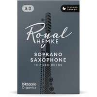 DAddario Royal Hemke Organic Soprano Saxophone Reeds 3 (10 Pack)