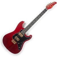 Jamstik Deluxe MIDI Guitar and Hard Case Cherry Burst with Black Pick Guard
